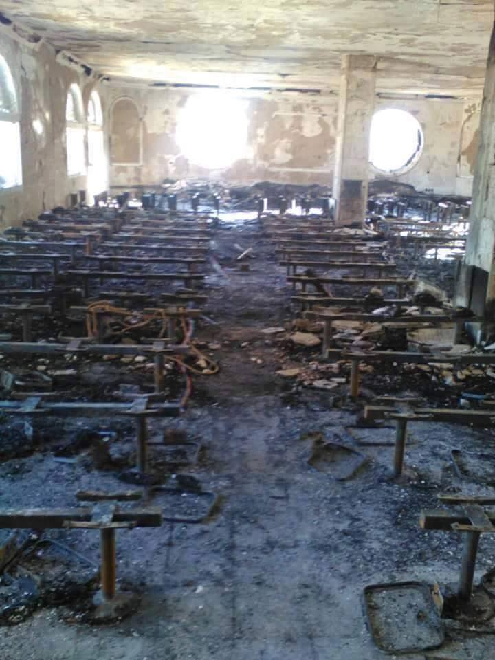 احراق مكتبة السعيد1