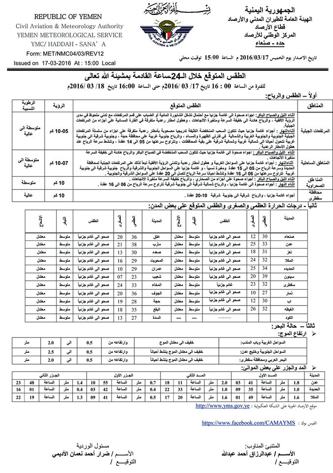 الطقس الجمعة 18 مارس2016